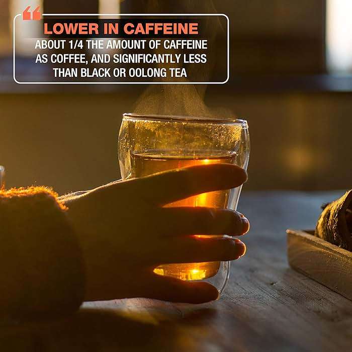 Brew La La Organic Green Tea - Natural Ginger Peach Flavor - 50 Double Chambered Tea Bags - Low Caffeine - USDA Certified Organic - NonGMO - Gluten Free - Image 4