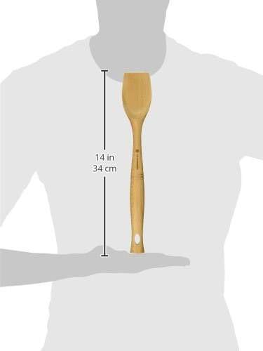 Le Creuset Revolution Scraping Spoon, 12.5" x 2.5", Wood - Image 3