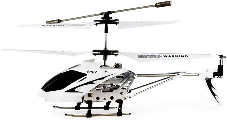 Syma S107G 3 Channel RC Helicopter with Gyro, White and silver - Image 2