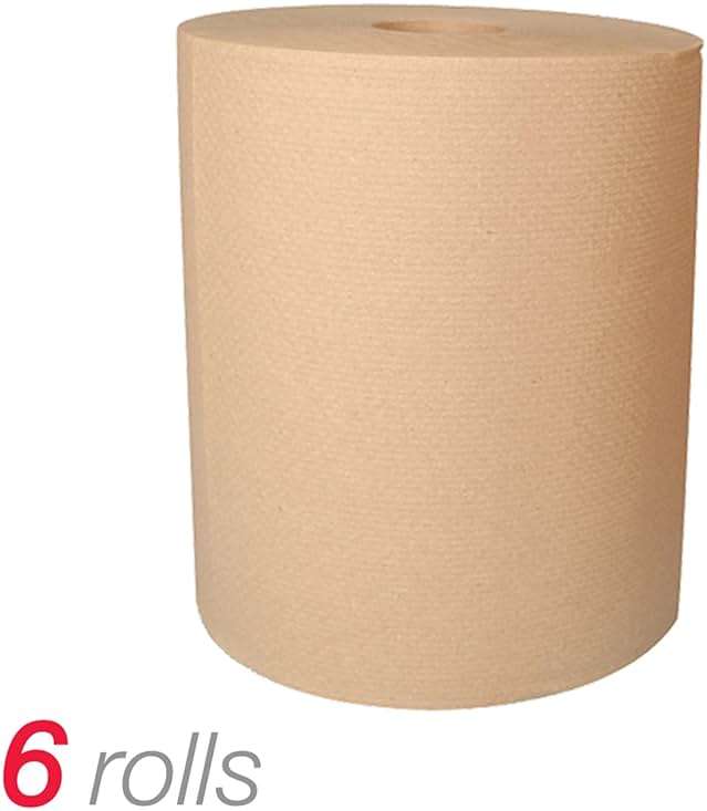Highmark® Hardwound Paper Towels, 8" x 800', 100% Recycled, Natural, Case Of 6 Rolls - Image 3
