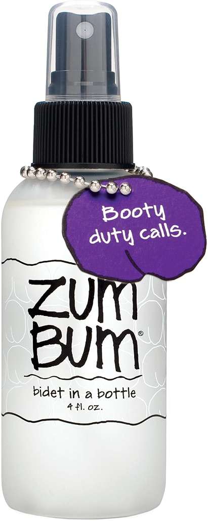 Zum Indigo Wild Bum Bidet in a Bottle - Natural, Portable Bidet - Ideal for Women & Men - Includes Witch Hazel, Vegetable Glycerin & Essential Oils - 4 fl oz - Image 1