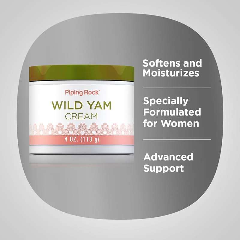 Piping Rock Wild Yam Cream | 4 oz | for Men and Women | Non GMO, Gluten Free - Image 4