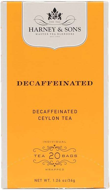 Harney & Sons Black Tea, Decaffeinated Ceylon, 20 Tea Bags, 1.26 oz./36 grams - Image 2