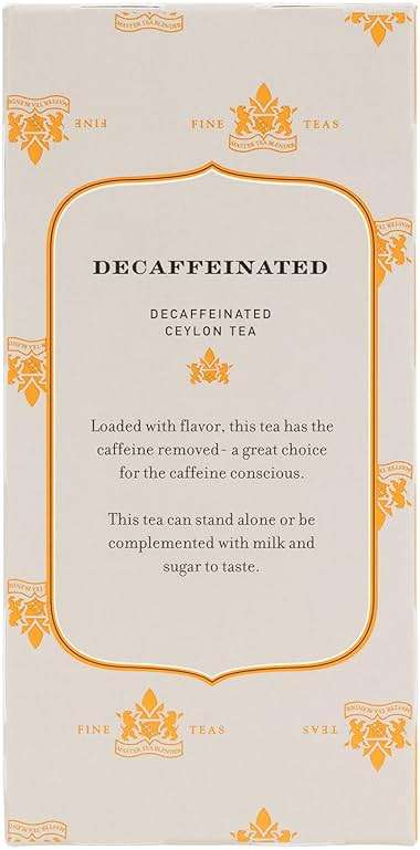 Harney & Sons Black Tea, Decaffeinated Ceylon, 20 Tea Bags, 1.26 oz./36 grams - Image 3