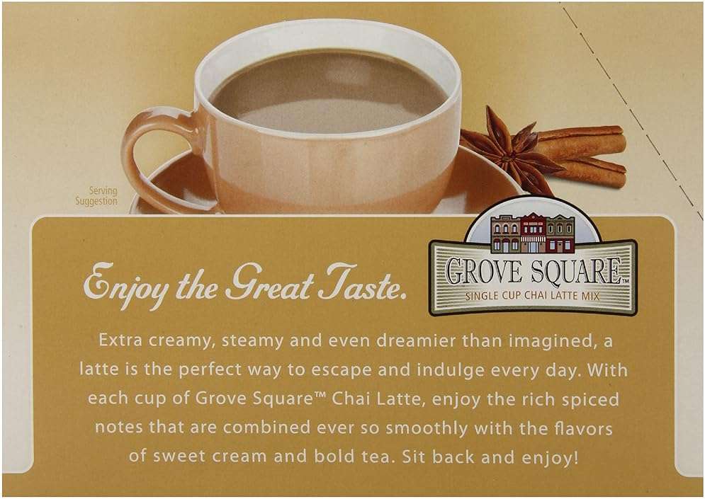 Grove Square Tea, Chai Latte, 24 Single Serve Cups - Image 5