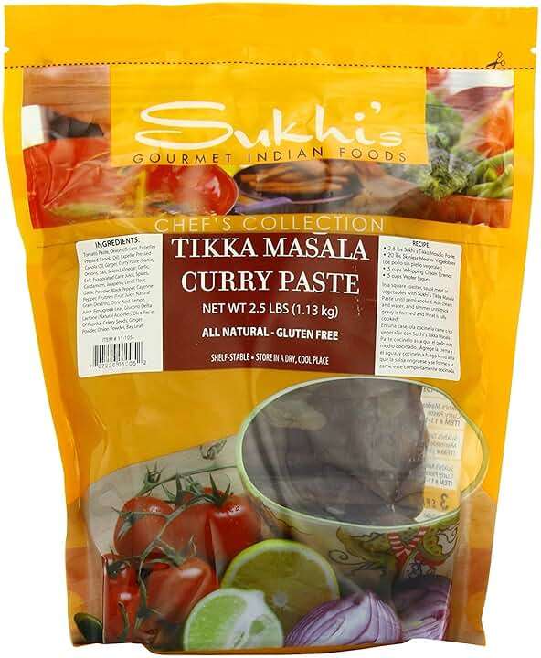 Sukhi's Indian Curry Sauce - Chicken Tikka Masala Sauce 2.5lbs, Gluten Free Tikka Masala Paste Tikka Masala Simmer Sauce Indian Simmer Sauce Indian Curry Paste Indian Sauce - Image 1