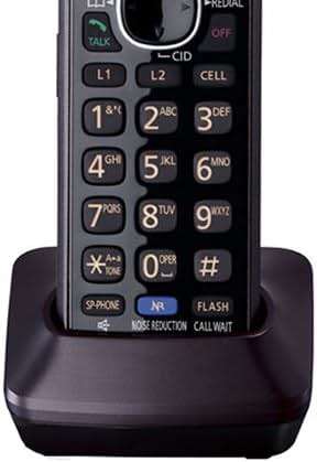 Panasonic Cordless Phone System, 2 Line with 2 Handsets - Answering Machine, Link2Cell, 3-Way Conference, Call Block, Long Range DECT 6.0, Bluetooth - KX-TG9542B (Black) - Image 2
