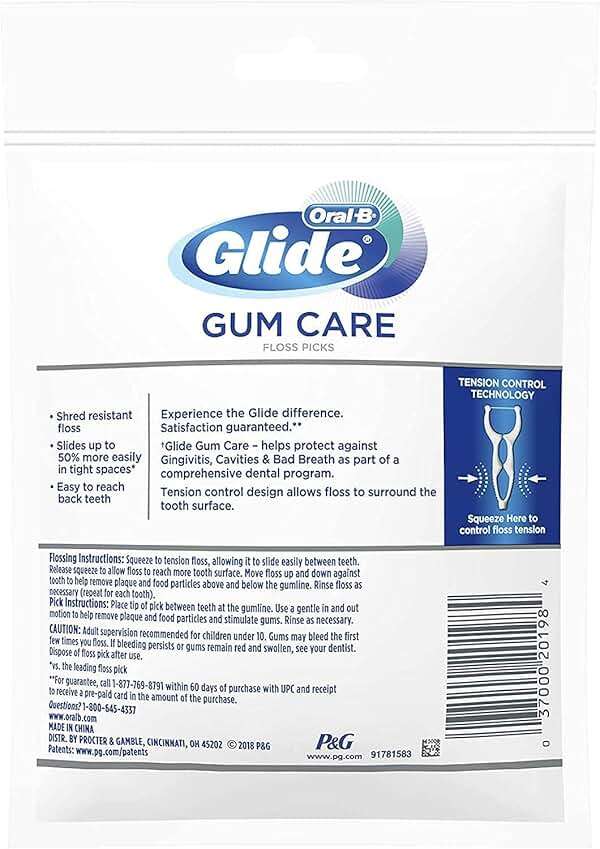 Oral-B Glide Floss Picks-30 count, Unflavored (Pack of 6) - Image 2