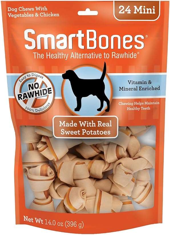 SmartBones Mini Chews With Real Sweet Potato, Rawhide-Free Chews For Dogs, 24 Count - Image 2
