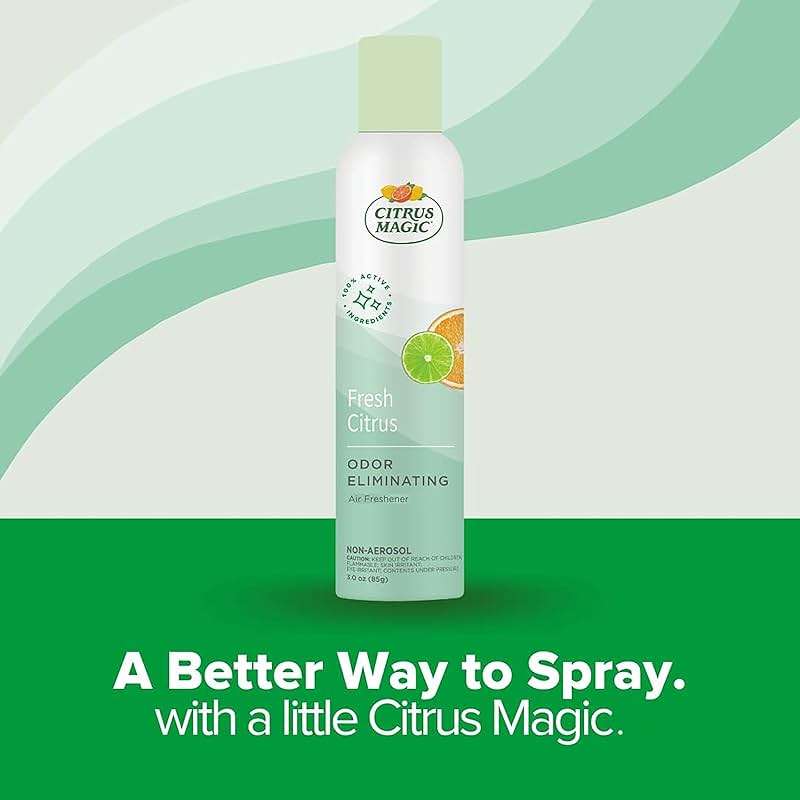 Citrus Magic Freshener Odor Eliminating Air Freshener Spray, 3 Ounce (Pack of 3), Fresh Citrus, 3 Count - Image 3