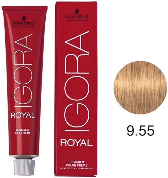 Schwarzkopf Professional Igora Royal Permanent Color Creme, 9-55, Extra Light Extra Gold Blonde, 60 Gram - Image 2