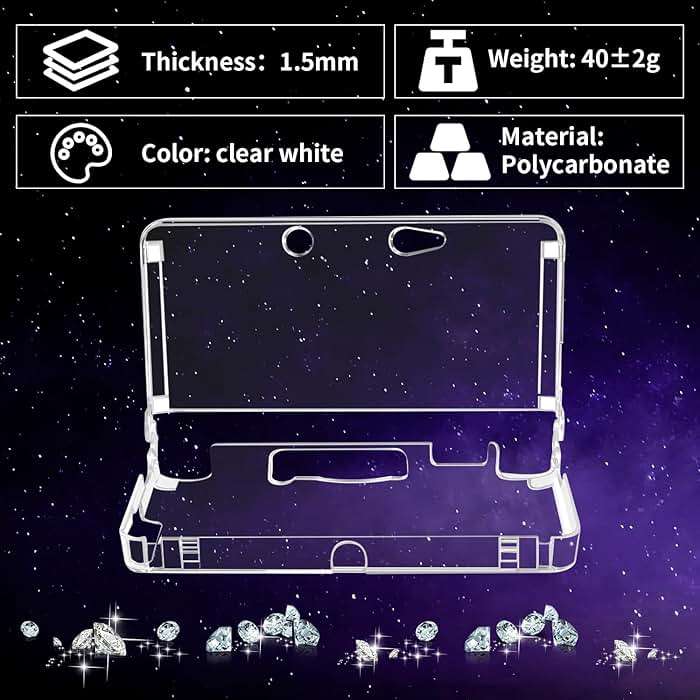 OSTENT Hard Crystal Case Clear Skin Cover Shell for Nintendo 3DS - Image 4