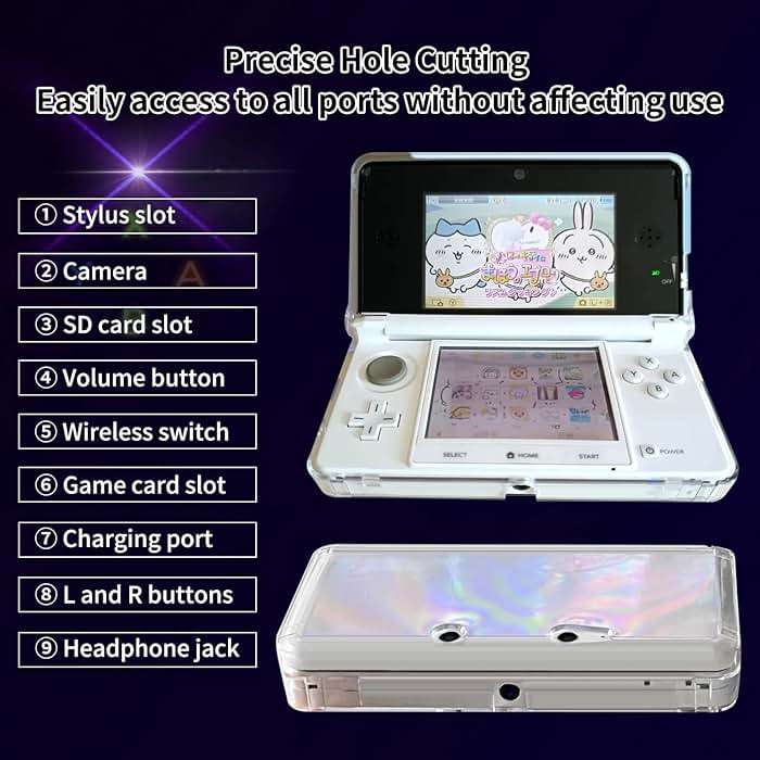 OSTENT Hard Crystal Case Clear Skin Cover Shell for Nintendo 3DS - Image 6