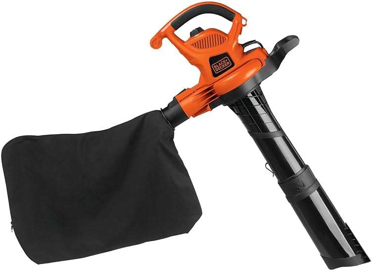 BLACK+DECKER Leaf Blower Leaf Vacuum and Leaf Mulcher 3-in-1, Electric Blowers for Lawn Care, 12 Amp, 250 MPH, 400 CFM (BV6000) - Image 3