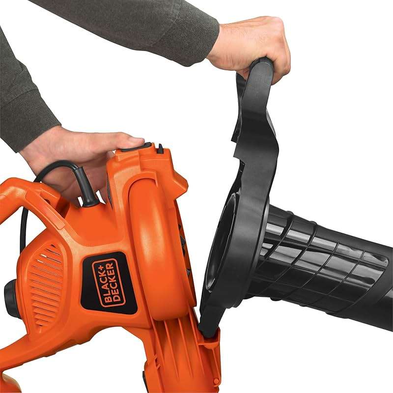BLACK+DECKER Leaf Blower Leaf Vacuum and Leaf Mulcher 3-in-1, Electric Blowers for Lawn Care, 12 Amp, 250 MPH, 400 CFM (BV6000) - Image 6