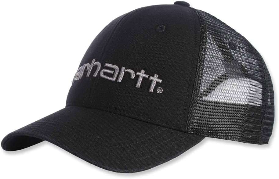 Carhartt Men's Canvas Mesh-Back Logo Graphic Cap - Image 1