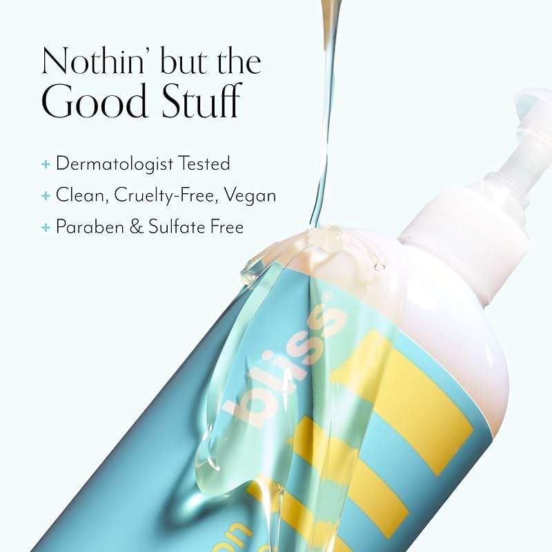 Bliss Soapy Suds Body Wash - Lemon and Sage - 17 Fl Oz - Gentle and Hydrating for Supremely Soft Skin - Paraben Free - Vegan & Cruelty Free - Image 4