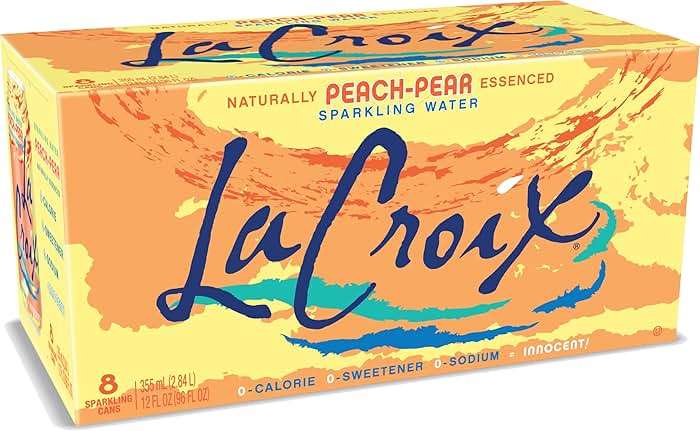 La Croix, Water Sparkling Peach Pear, 8 Pack, 12 Fl Oz - Image 1