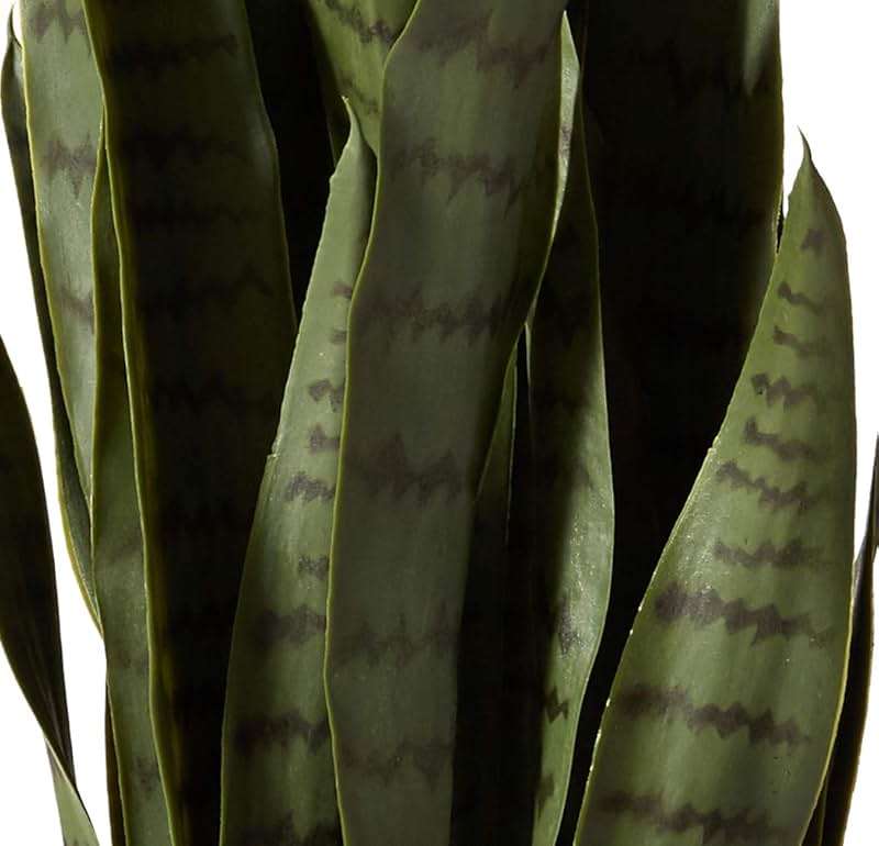 Nearly Natural, Green 4855 35in. Sansevieria with Black Planter - Image 9
