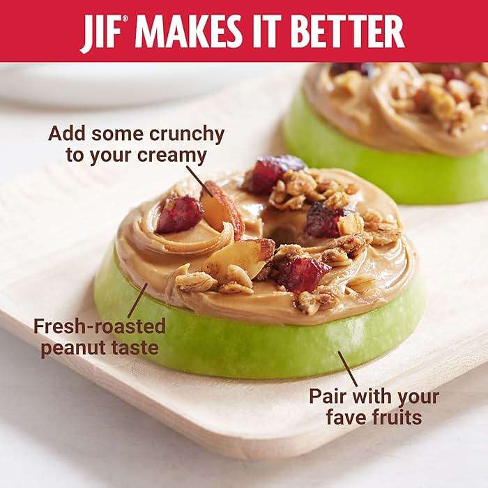 Jif Natural Creamy Peanut Butter Spread and Honey – Contains 80% Peanuts, 16 Ounces - Image 4