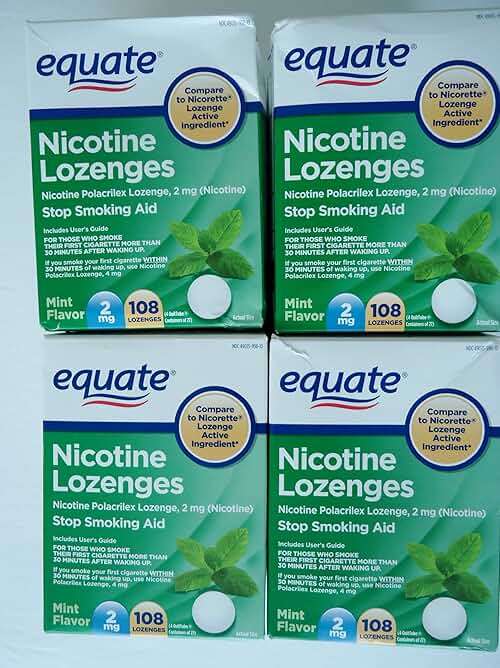 Equate - Nicotine Lozenge 2 mg, Mint Flavor, 108 Lozenges,PACK OF 4 - Image 1