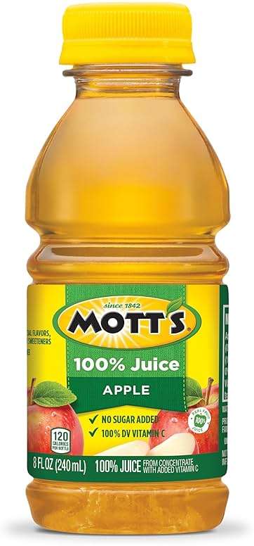 Mott's 100% Original Apple Juice, 8 Fl Oz Bottles, 24 Count (4 Packs Of 6), 2 Servings Of Fruit, 100% Fruit Juice, Gluten-free, Caffeine-free, Kosher, Contains No Artificial Colors Or Sweeteners - Image 14