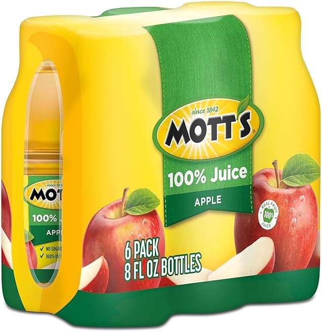 Mott's 100% Original Apple Juice, 8 Fl Oz Bottles, 24 Count (4 Packs Of 6), 2 Servings Of Fruit, 100% Fruit Juice, Gluten-free, Caffeine-free, Kosher, Contains No Artificial Colors Or Sweeteners - Image 15
