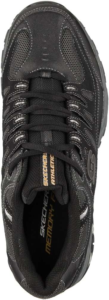 Skechers Men's Afterburn M. Fit Fashion Sneakers - Leather Upper, Memory Foam Insole, Rubber Outsole - Image 3