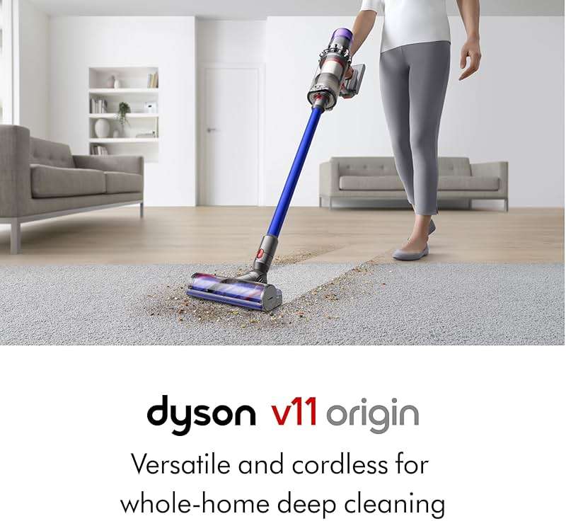 Dyson V11 Origin Cordless Vacuum, 185AW, 3 Power Modes, Up to 60 Minutes,² Deep Cleans Hard Floors and Carpets, Detangles pet Hair, Converts to Handheld - Image 2