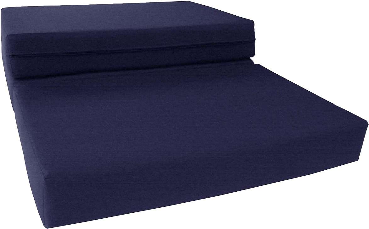 D&D Futon Furniture Navy Trifold Foam Beds, Shikibuton, Tatami Cushion Topper, Foldable Futon Pad, Twin 6x39x75 - Image 4