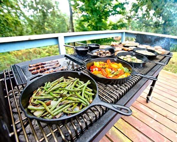 Lodge Seasoned Cast Iron Skillet 12 Inches - Quality Frying Pan for the Stove, Oven, Grill & Campfire - Includes Silicone Hot Handle Holder - Non-Toxic, Nonstick & Long-Lasting - Image 4