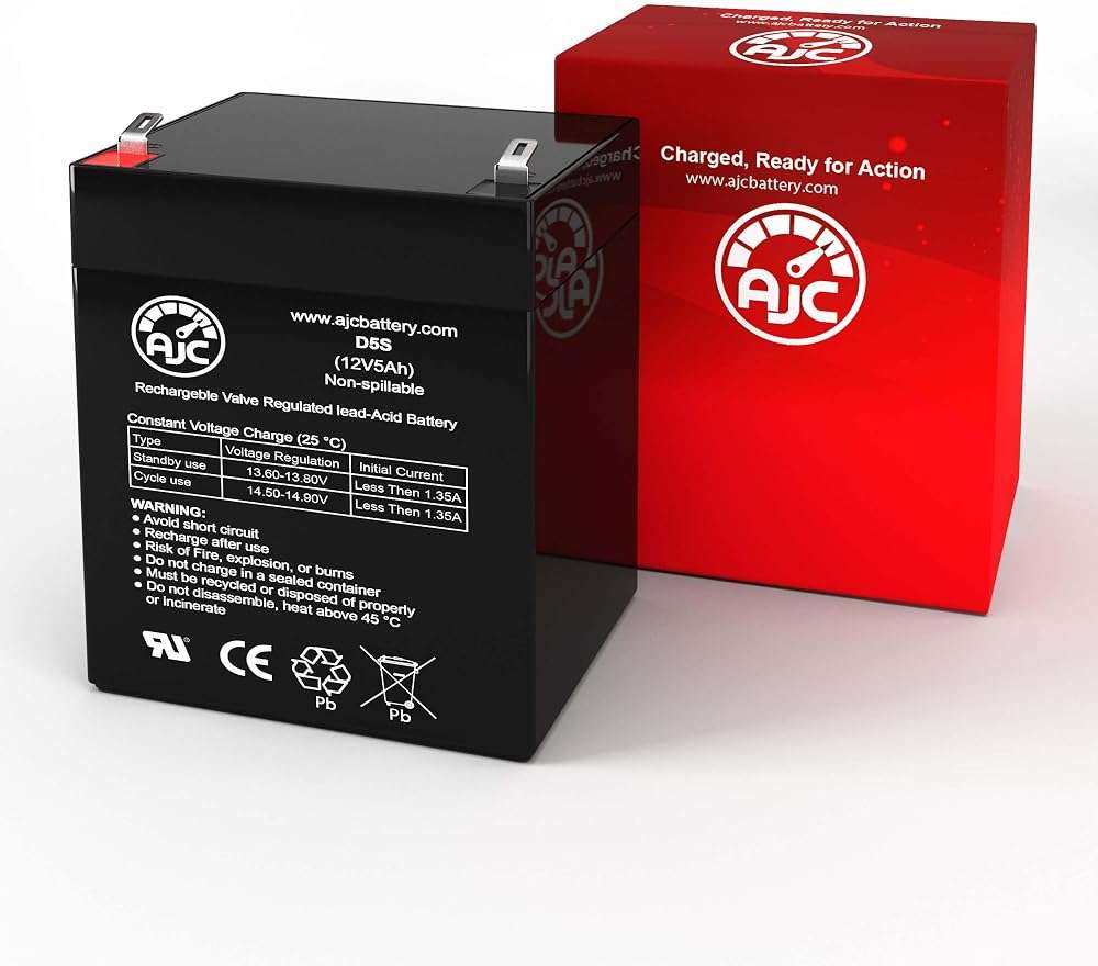 AJC Battery Compatible with Razor Jr. Electric Wagon Ride-on Toy 12V 5Ah Electric Scooter Battery - Image 2