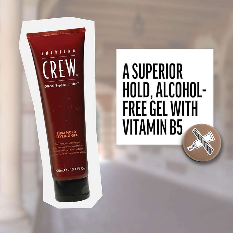 American Crew Men's Hair Styling Gel, Firm Hold, Non-Flaking, 3.3 fl oz - Image 4