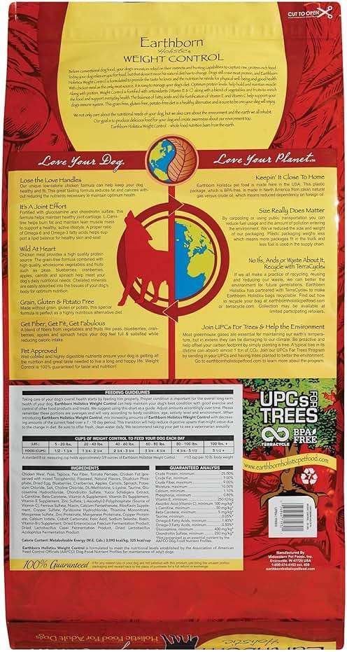 Wells Pet Food Earthborn Holistic Natural Food for Pet Weight Control, 28-Pound Bag, Model Number: 1710496 - Image 2
