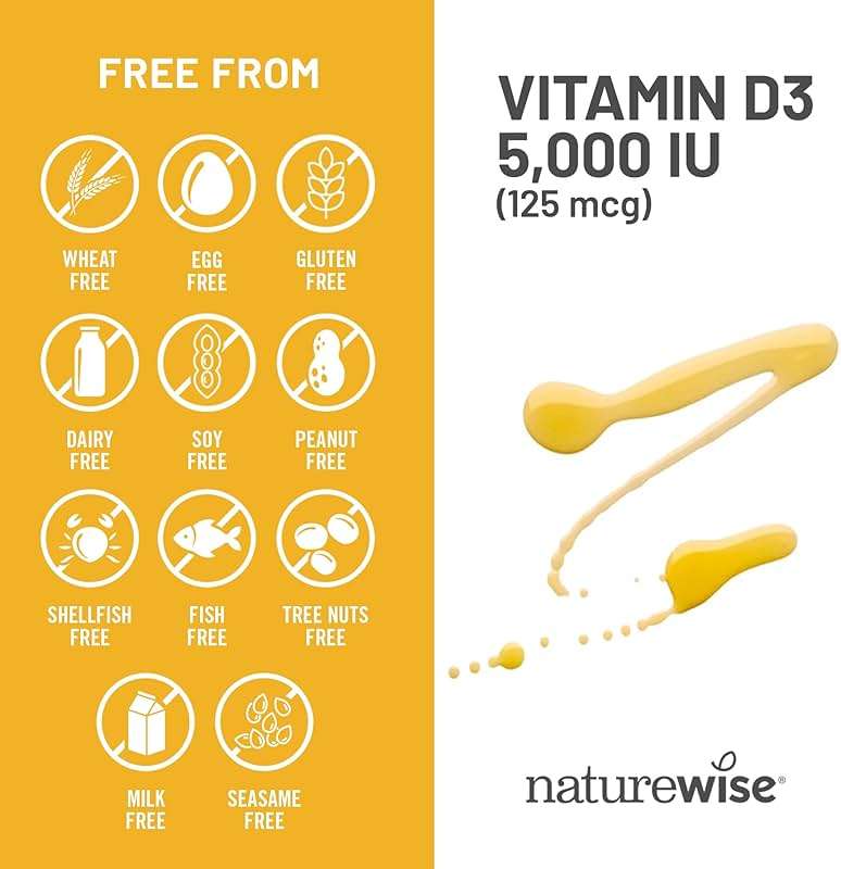 NatureWise Vitamin D3 5000iu (125 mcg) 1 Year Supply for Immune Support, Healthy Muscle Function, and Bone Health, Gluten Free in Organic Extra Virgin Olive Oil, (Mini Softgel), 360 Count - Image 9
