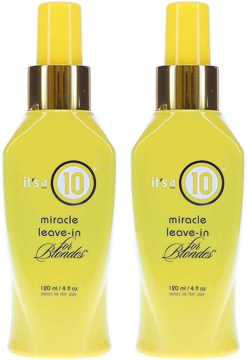 ITS A 10 by It's a 10 MIRACLE LEAVE IN PRODUCT FOR BLONDES 4 OZ (Package Of 2) - Image 1