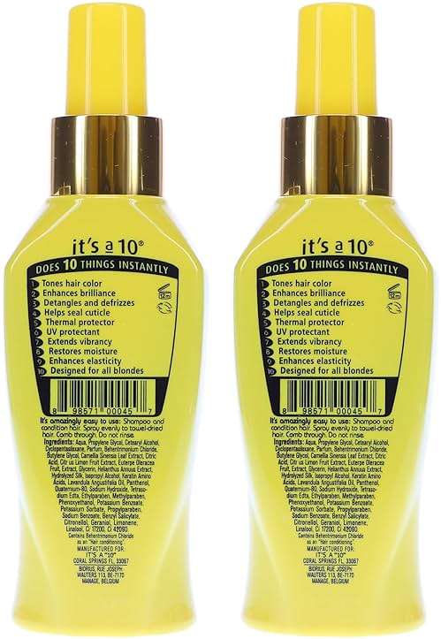 ITS A 10 by It's a 10 MIRACLE LEAVE IN PRODUCT FOR BLONDES 4 OZ (Package Of 2) - Image 4