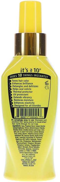 ITS A 10 by It's a 10 MIRACLE LEAVE IN PRODUCT FOR BLONDES 4 OZ (Package Of 2) - Image 8