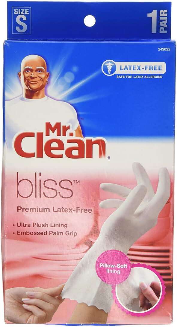Mr. Clean Bliss Premium Latex-Free Gloves, Small, 4 Pair - Image 1