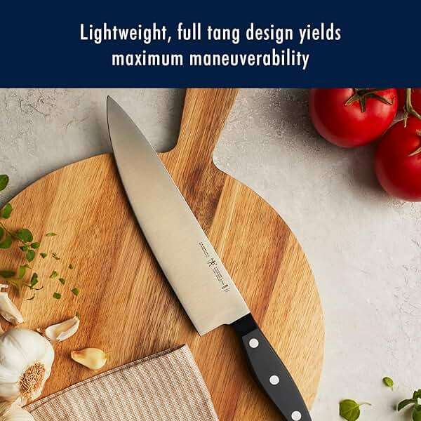 HENCKELS Statement Premium Quality 15-Piece Knife Block Set, Natural, Razor-Sharp, German Engineered Informed by 100+ Years of Mastery, Lightweight and Strong, Dishwasher Safe - Image 6