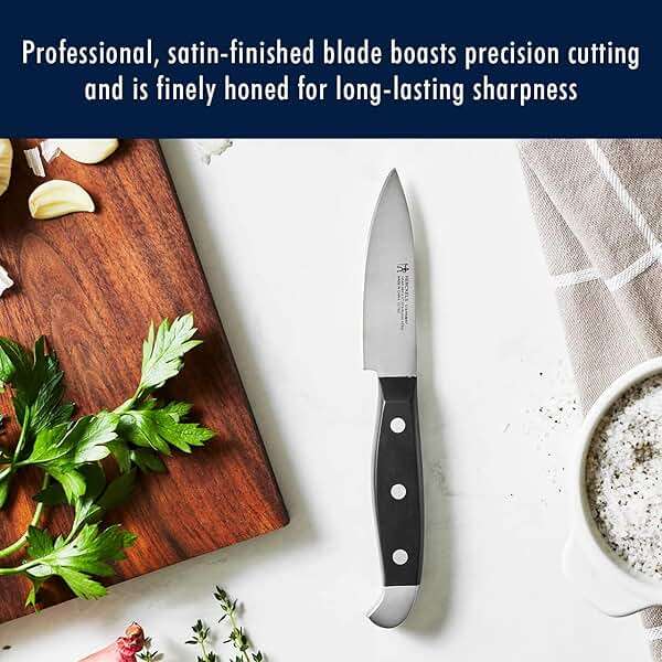 HENCKELS Statement Premium Quality 15-Piece Knife Block Set, Natural, Razor-Sharp, German Engineered Informed by 100+ Years of Mastery, Lightweight and Strong, Dishwasher Safe - Image 7