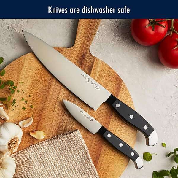 HENCKELS Statement Premium Quality 15-Piece Knife Block Set, Natural, Razor-Sharp, German Engineered Informed by 100+ Years of Mastery, Lightweight and Strong, Dishwasher Safe - Image 8