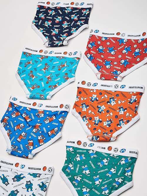 Fruit of the Loom Boys' Tag Free Cotton Briefs Underwear (Assorted Colors) - Image 5