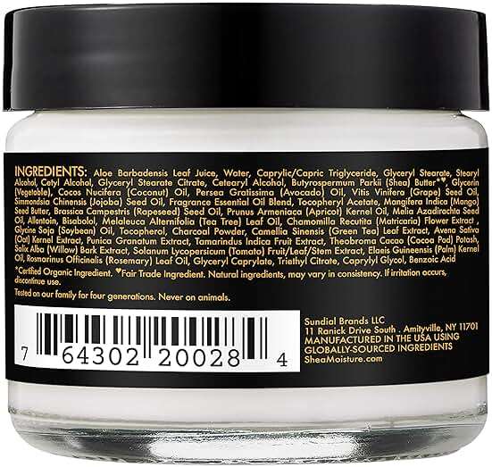 SheaMoisture Balancing Moisturizer for Dry Skin African Black Soap with Shea Butter 2 oz - Image 2
