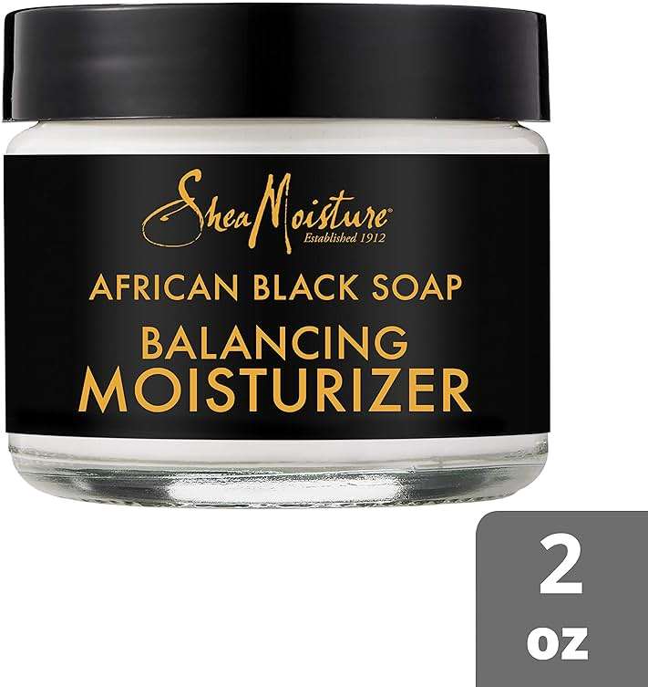 SheaMoisture Balancing Moisturizer for Dry Skin African Black Soap with Shea Butter 2 oz - Image 3