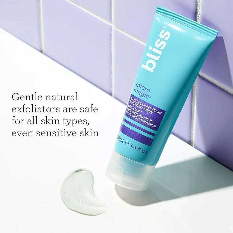 Bliss Micro Magic Skin-renewing Microdermabrasion Scrub | Smoothing Volcanic Pumice & Purifying Kaolin Clay | Refreshed Glow Straight-from-the-Spa | Tightens Pores & Brightens Skin | 3.4 fl oz - Image 8