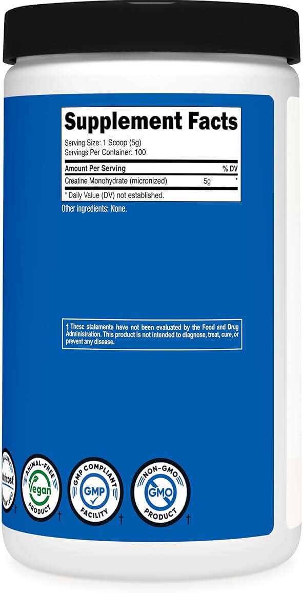 Nutricost Creatine Monohydrate Micronized Powder 500G, 5000mg Per Serv (5g) - 100 Servings, 17.9 Oz - Image 5