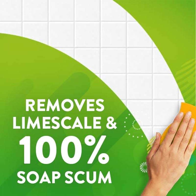 Scrubbing Bubbles Mega Bathroom and Shower Cleaner Spray, Foaming Action Removes Limescale and Soap Scum, Rainshower Scent, 32oz - Image 2