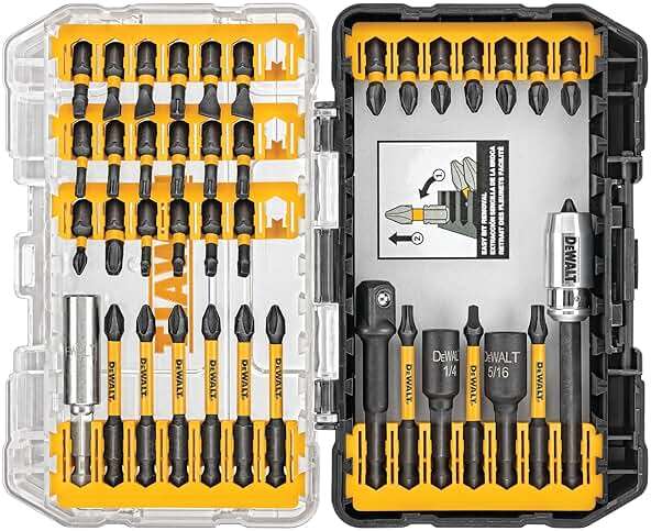 DEWALT Screwdriver Bit Set, 40 Pcs. Impact Ready, FlexTorq Impact Driver Bit Set with Storage Case (DWA2T40IR) - Image 1