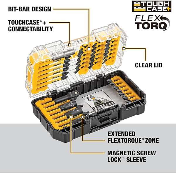 DEWALT Screwdriver Bit Set, 40 Pcs. Impact Ready, FlexTorq Impact Driver Bit Set with Storage Case (DWA2T40IR) - Image 6